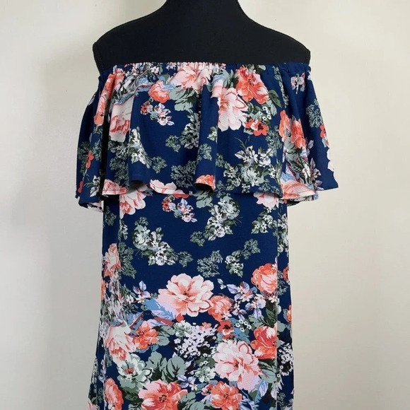 🌟✨2 for $30✨🌟 Love Tree Floral Off Shoulder Dress - Picture 2 of 7